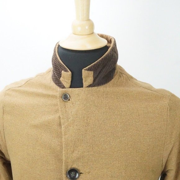 Kapital Brown Textured Linen Blend Sz 1 Made in Japan RARE - Picture 2 of 8